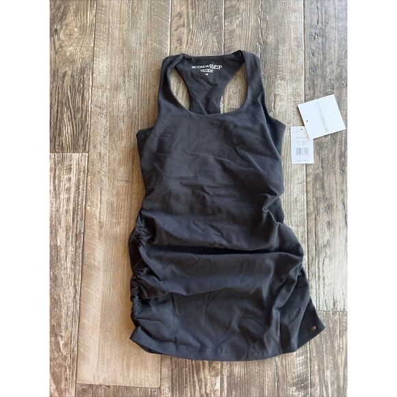 Beyond The Bump‎ By Beyond Yoga Maternity Tank Top Bra Black Ruched Size XS - Picture 1 of 7